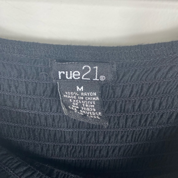 Rue21 Black Maxi Dress with Pink Floral Design - Picture 4 of 4